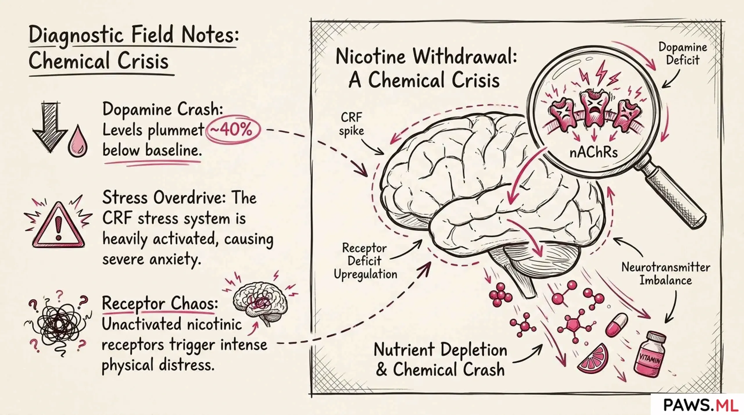 Biohacking Nicotine Withdrawal: How to Restore Dopamine and Quit with AI | PAWS.ML