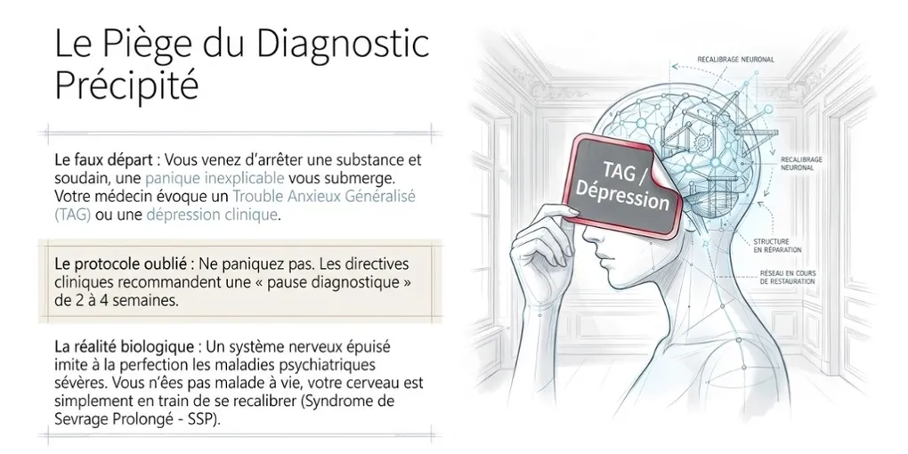 Deuxième avis par IA : Comment un comité multi-agents distingue le syndrome de sevrage (SSP) de la dépression clinique - PAWS ML AI System