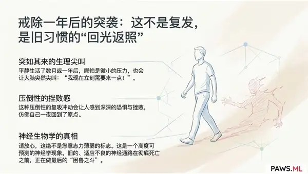 戒除一年后突然的复吸冲动：什么是“消退爆发”？AI如何帮你“冲动冲浪” | PAWS ML AI System