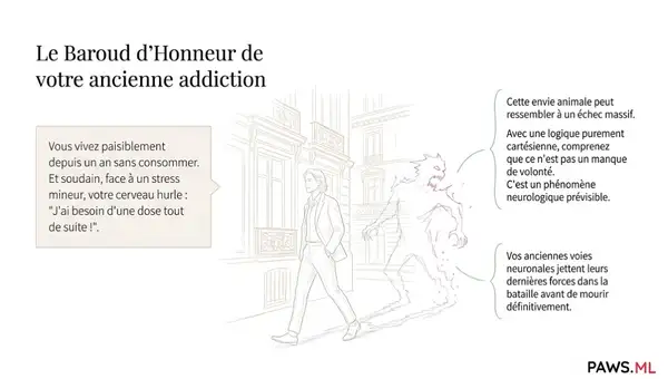 Craving soudain après un an : La « bouffée d'extinction » et comment l'ia aide à surfer sur l'envie | PAWS ML AI System