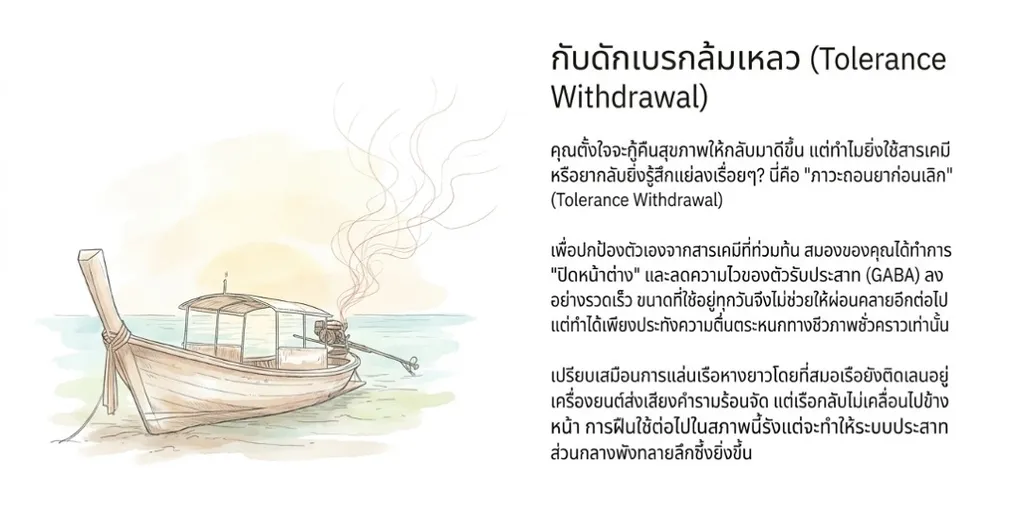 อาการถอนยาก่อนเลิก: ภาวะดื้อยา PAWS และการฟื้นฟูสมอง - PAWS ML AI System