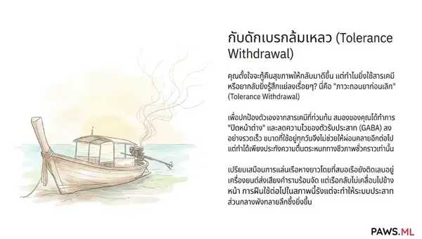 อาการถอนยาก่อนเลิก: ภาวะดื้อยา PAWS และการฟื้นฟูสมอง | PAWS ML AI System