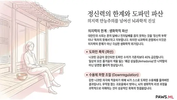 도파민 고갈 생체 해킹: 니코틴과 전자담배 금단 증상 | PAWS ML AI System