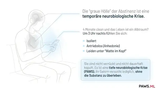 Die dauer des postakuten entzugssyndroms (PAWS): "Nüchtern, aber depressiv" – wann endet die graue hölle? | PAWS ML AI System