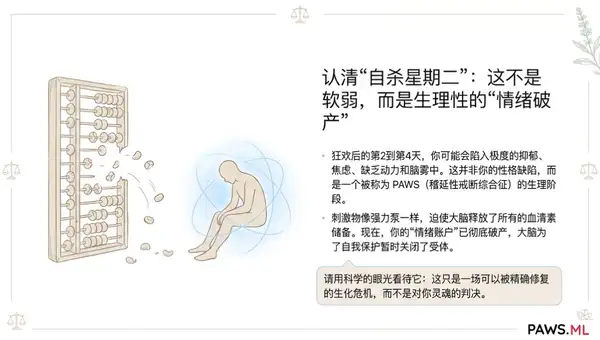 自杀星期二与狂欢后抑郁:如何安全恢复血清素与大脑 | PAWS ML AI System