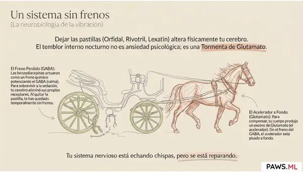 Temblores internos tras dejar benzodiacepinas (orfidal, rivotril) | PAWS ML AI System