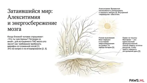 Стена молчания при ПАС: почему человек отдаляется после отказа от зависимостей | PAWS ML AI System