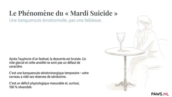 Descente MDMA & mardi suicide : Restaurer sa sérotonine | PAWS ML AI System