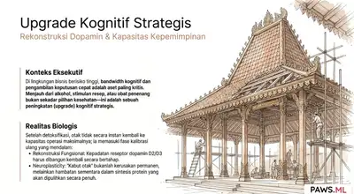 Optimalisasi saraf eksekutif & biohacking pemulihan | PAWS ML AI System