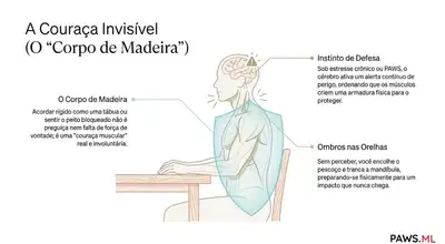 O Fenômeno do 'Corpo de Madeira': Por que você sente uma couraça muscular e como o seu sistema nervoso o faz de refém | PAWS ML AI System