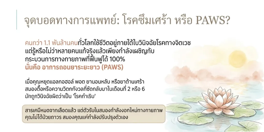 การวินิจฉัยโรค 1 พันล้านครั้ง: มันคือโรคซึมเศร้า หรืออาการถอนยาที่ซ่อนอยู่? (PAWS) - PAWS ML AI System