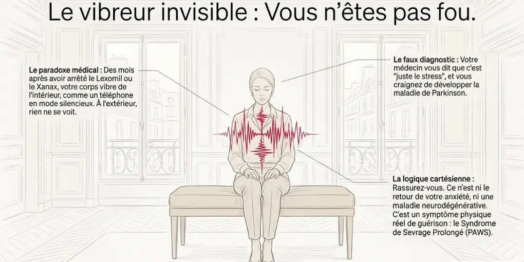 Tremblements internes après l'arrêt des benzodiazépines (PAWS) - PAWS ML AI System