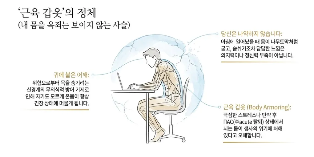 '나무토막'이 된 몸: 왜 '근육 갑옷'을 느끼며, 신경계가 어떻게 당신을 인질로 잡고 있는가 - PAWS ML AI System