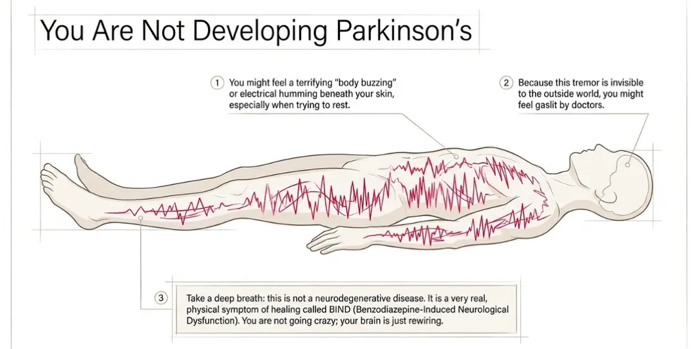 Internal tremors after quitting benzos: Causes & safe relief - PAWS ML AI System