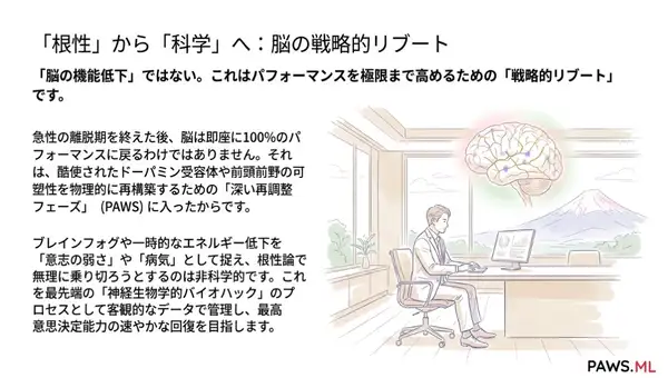 エグゼクティブ向け神経最適化とバイオハック回復 | PAWS.ML | PAWS ML AI System
