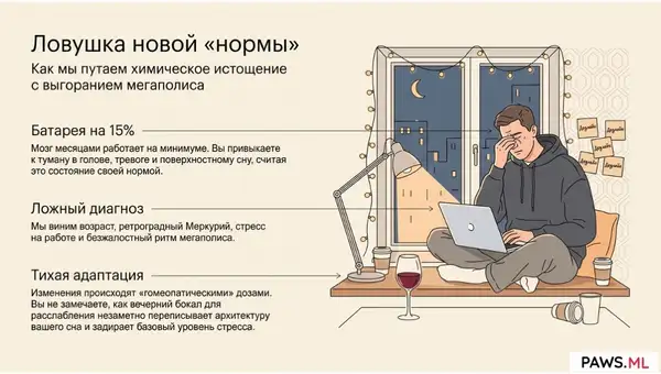 Почему хуже, когда бросаешь пить? Механика мозга и ПАВС | PAWS ML AI System