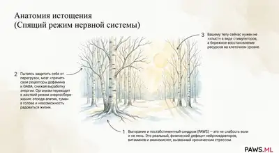 Ии-биохакинг: Как многоагентная нейросеть управляет восстановлением при выгорании и постабстинентном синдроме | PAWS ML AI System