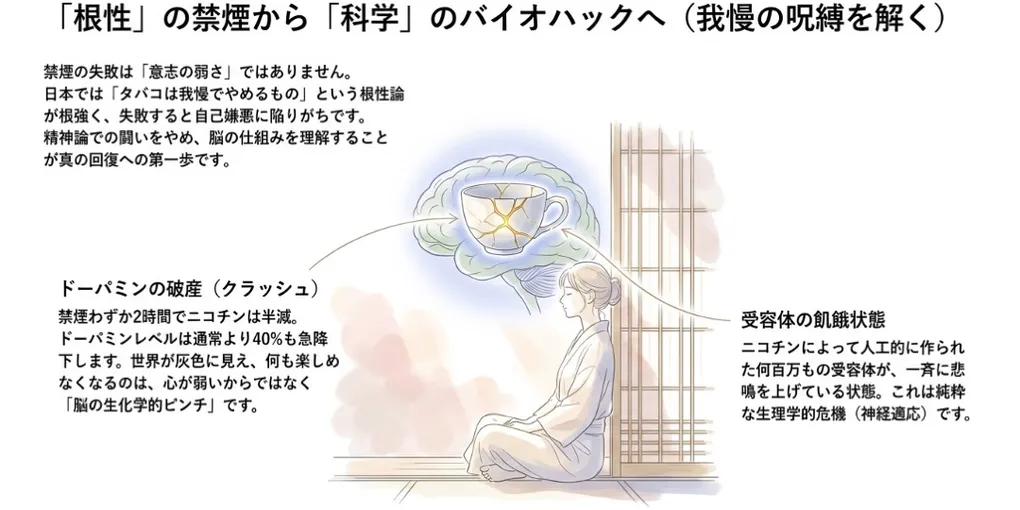 ニコチン離脱におけるバイオハック:ドーパミンを回復し、AIで禁煙する方法 - PAWS ML AI System