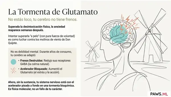 Ansiedad post-sevrage (PAWS): Causas y cómo calmar el pánico | PAWS ML AI System
