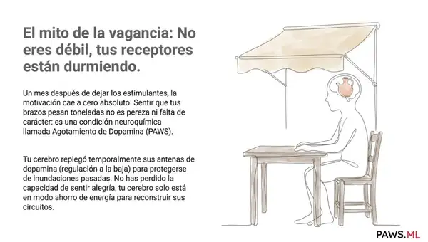 Fatiga y apatía 1 mes después de la cocaína: Recupera tu dopamina | PAWS ML AI System