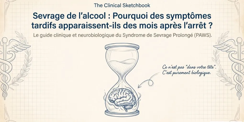 Sevrage alcool : Les symptômes tardifs des mois après l'arrêt - PAWS ML AI System