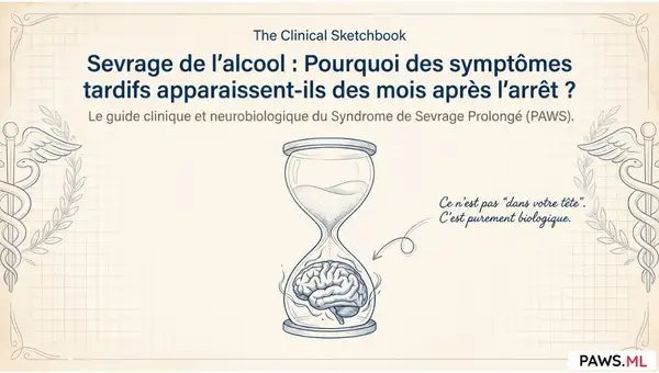 Sevrage alcool : Les symptômes tardifs des mois après l'arrêt | PAWS ML AI System
