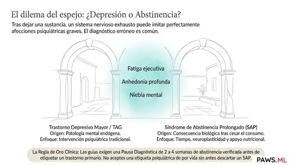 Segunda opinión con IA: Cómo un consejo multiagente distingue el síndrome de abstinencia prolongado (SAP) de la depresión clínica | PAWS ML AI System