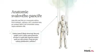 Fenomén „dřevěného těla“: Proč cítíte svalový pancíř a jak si váš nervový systém bere tělo jako rukojmí | PAWS ML AI System