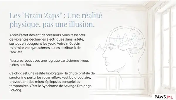 Sevrage ignoré par les médecins: Décharges Électriques & PAWS | PAWS ML AI System