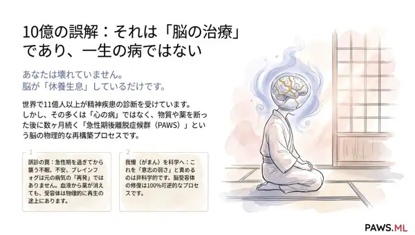 10億の診断:それはうつ病か、隠れた離脱症状か?(PAWS) | PAWS ML AI System