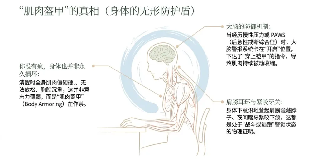“木头人”现象:为什么你会感到“肌肉盔甲”,以及神经系统如何将你劫持 - PAWS ML AI System