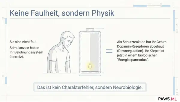 Keine energie 1 monat nach kokain oder speed? Dopaminmangel | PAWS ML AI System