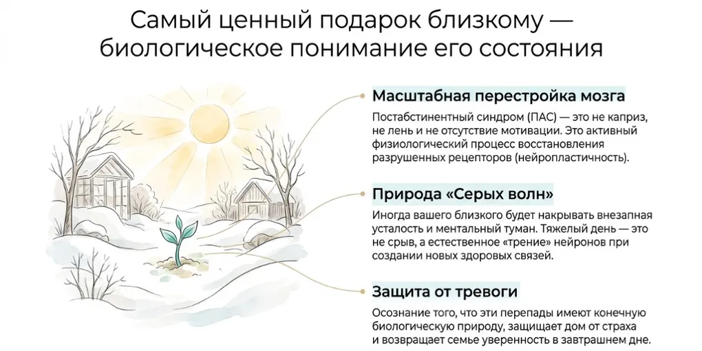 Поддержка близкого при постабстинентном синдроме | руководство PAWS.ML - PAWS ML AI System
