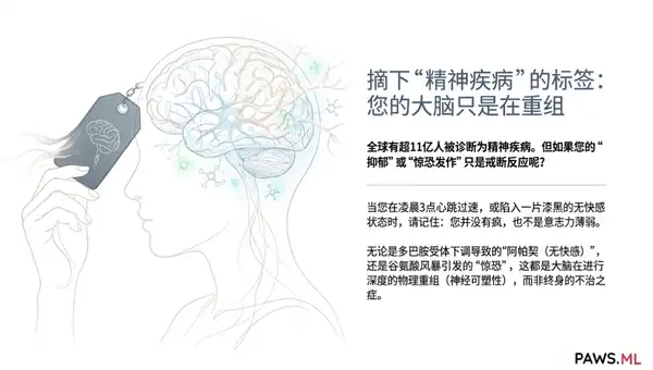 10亿精神诊断误区：是抑郁症还是隐性戒断？(PAWS) | PAWS ML AI System