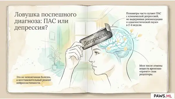 Ии-консилиум против ошибочных диагнозов: Как многоагентная нейросеть отличает синдром отмены от клинической депрессии | PAWS ML AI System