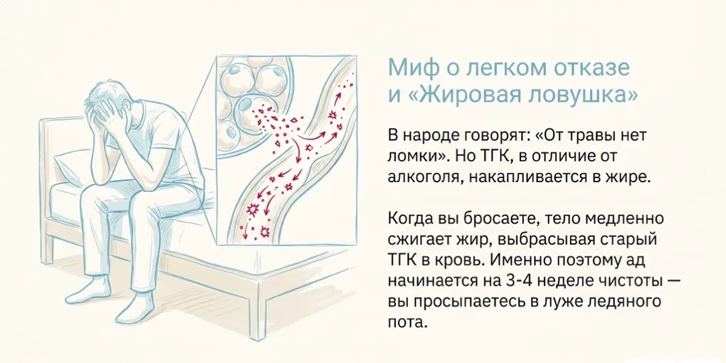 Кошмары и ночная потливость после отказа от марихуаны (травы) - PAWS ML AI System