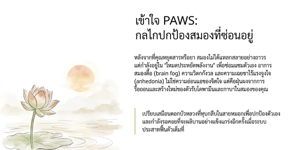 ทำความเข้าใจกลุ่มอาการถอนยาที่ยาวนาน (PAWS) - PAWS ML AI System