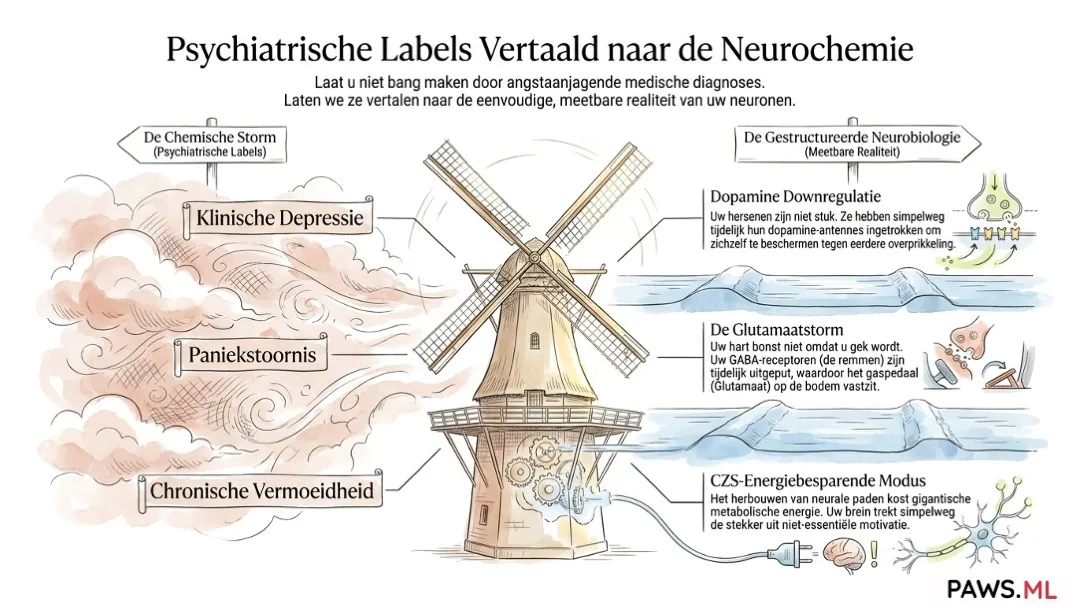 1 miljard diagnoses: Is het depressie of verborgen ontwenning? (PAWS) | PAWS.ML