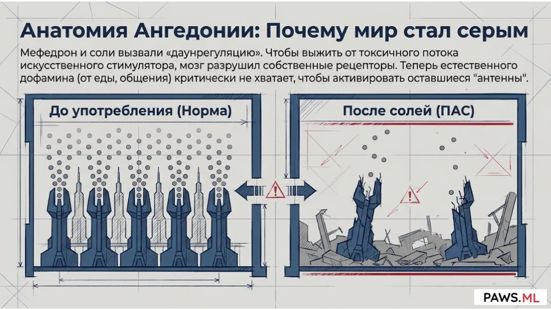 Апатия и нет сил после мефедрона (солей): как восстановить дофамин | PAWS.ML
