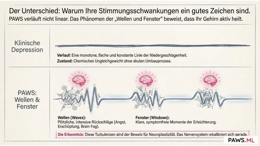 Depression nach dem Entzug: Dauer, Anhedonie & Hilfe bei PAWS | PAWS.ML