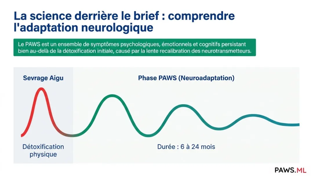 Syndrome de sevrage prolongé (PAWS) : Définition, histoire et statut scientifique | PAWS.ML