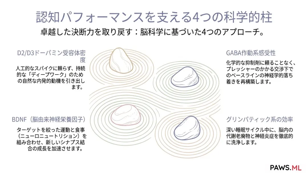 エグゼクティブ向け神経最適化とバイオハック回復 | PAWS.ML