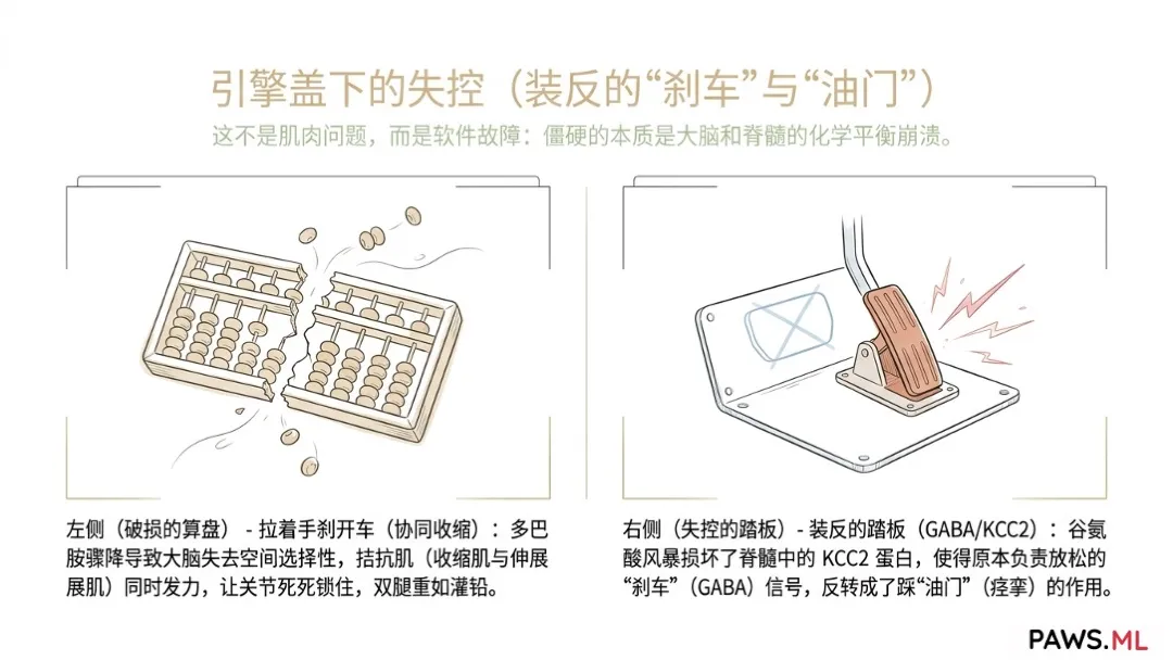 “木头人”现象:为什么你会感到“肌肉盔甲”,以及神经系统如何将你劫持 | PAWS.ML