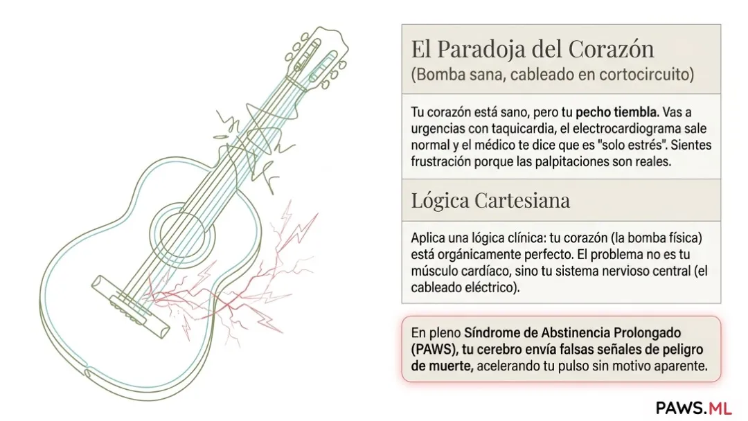 Palpitaciones y taquicardia tras dejar el alcohol: Causas & ayuda | PAWS.ML