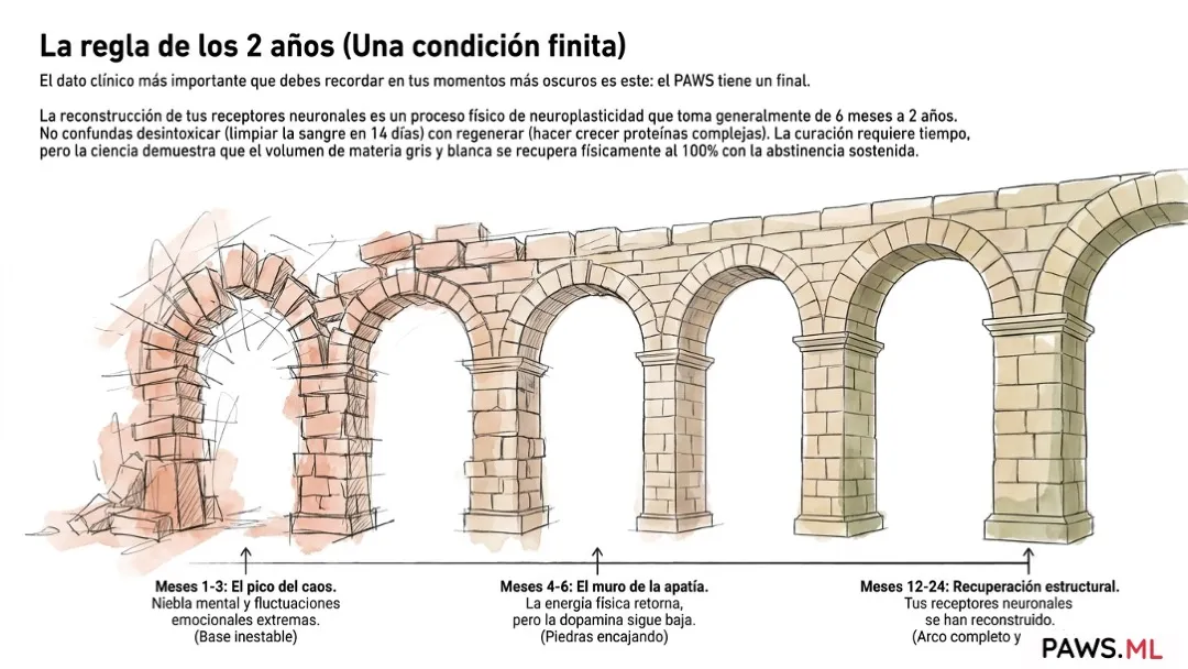 La duración del síndrome de abstinencia prolongado (PAWS): ¿Cuándo terminará este infierno gris? | PAWS.ML