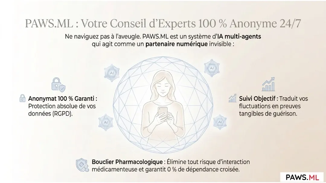 Soutien anonyme au post-sevrage : IA 24/7 | PAWS.ML | PAWS.ML
