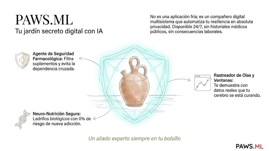 Apoyo anónimo en abstinencia prolongada: IA 24/7 | PAWS.ML