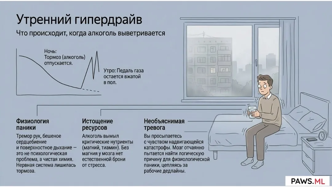 Почему хуже, когда бросаешь пить? Механика мозга и ПАВС | PAWS.ML