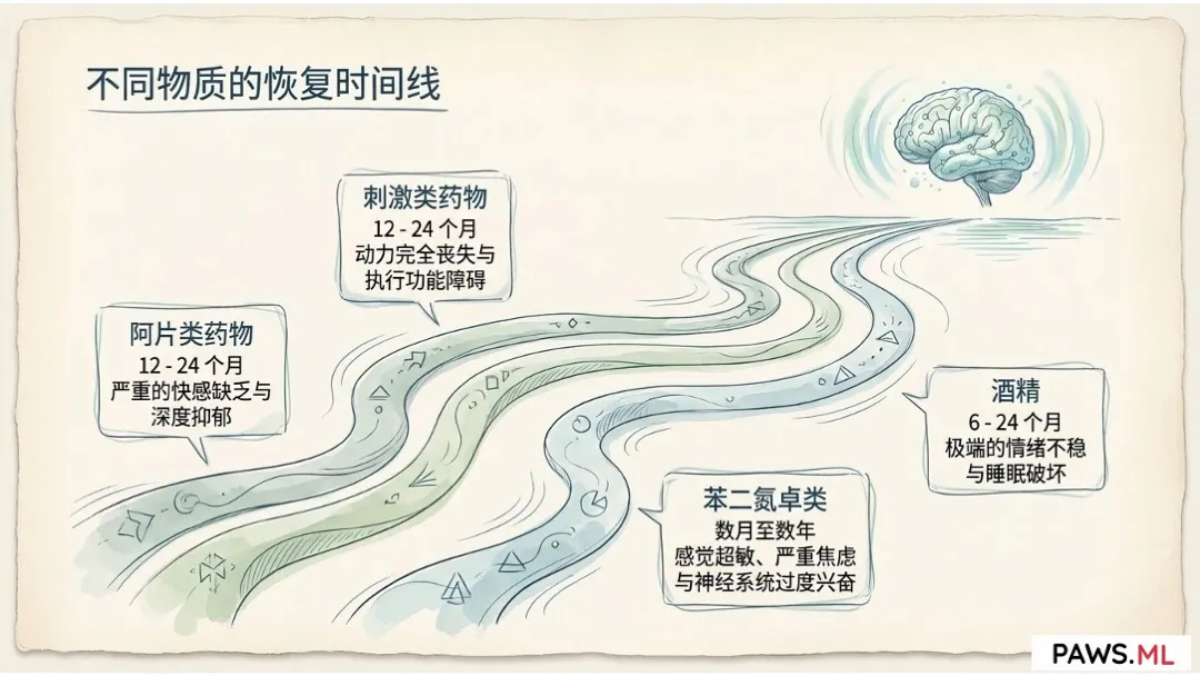 戒断反应会持续多久？揭开 PAWS (迁延性戒断综合征) 与大脑恢复的时间线 | PAWS.ML