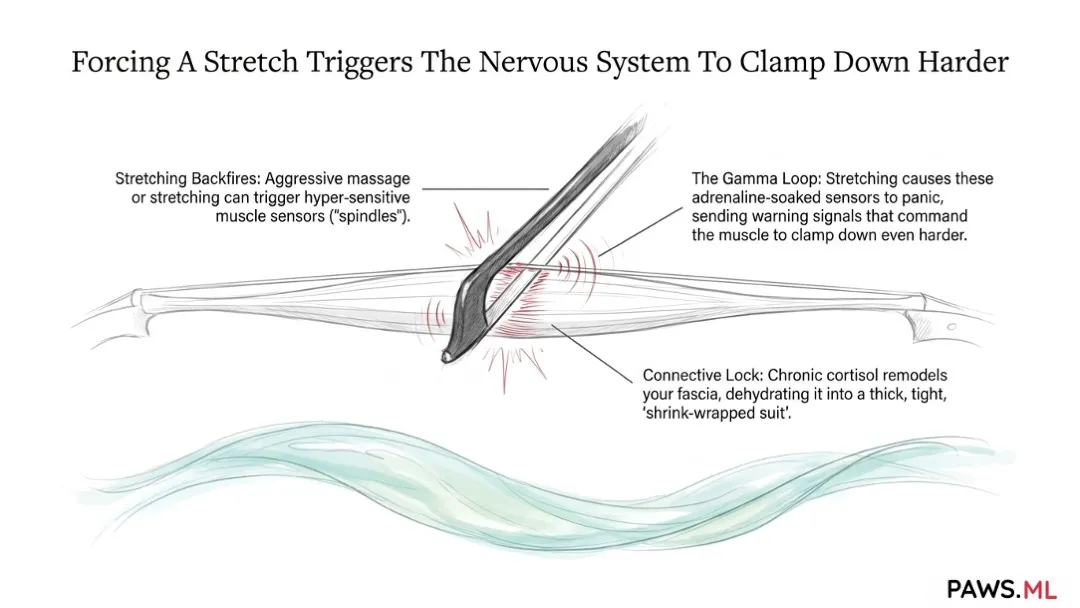 The “Wooden Body” Phenomenon: Why You Feel Locked in a Muscle Straightjacket (And How to Fix It) | PAWS.ML